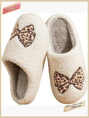 Faux Fur Slippers Warm Fuzzy Indoor House Shoes Cozy Chic Bedroom Wear